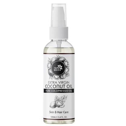 AromaMusk Organic 100% Pure Cold Pressed Extra Virgin Coconut Oil for Hair and Skin