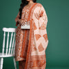 Indyancart IE Plus Size Floral Printed Gotta Patti Pure Cotton Kurta Set