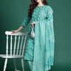 Dhiyona IE Floral Printed Pure Cotton Kurta with Trousers & Dupatta