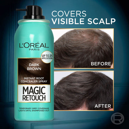 L'Oreal Paris Magic Retouch Instant Root Concealer Spray - Dark Brown