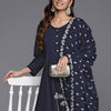 Dhiyona VA Women'sFloral Printed Kurta with Trousers & Dupatta