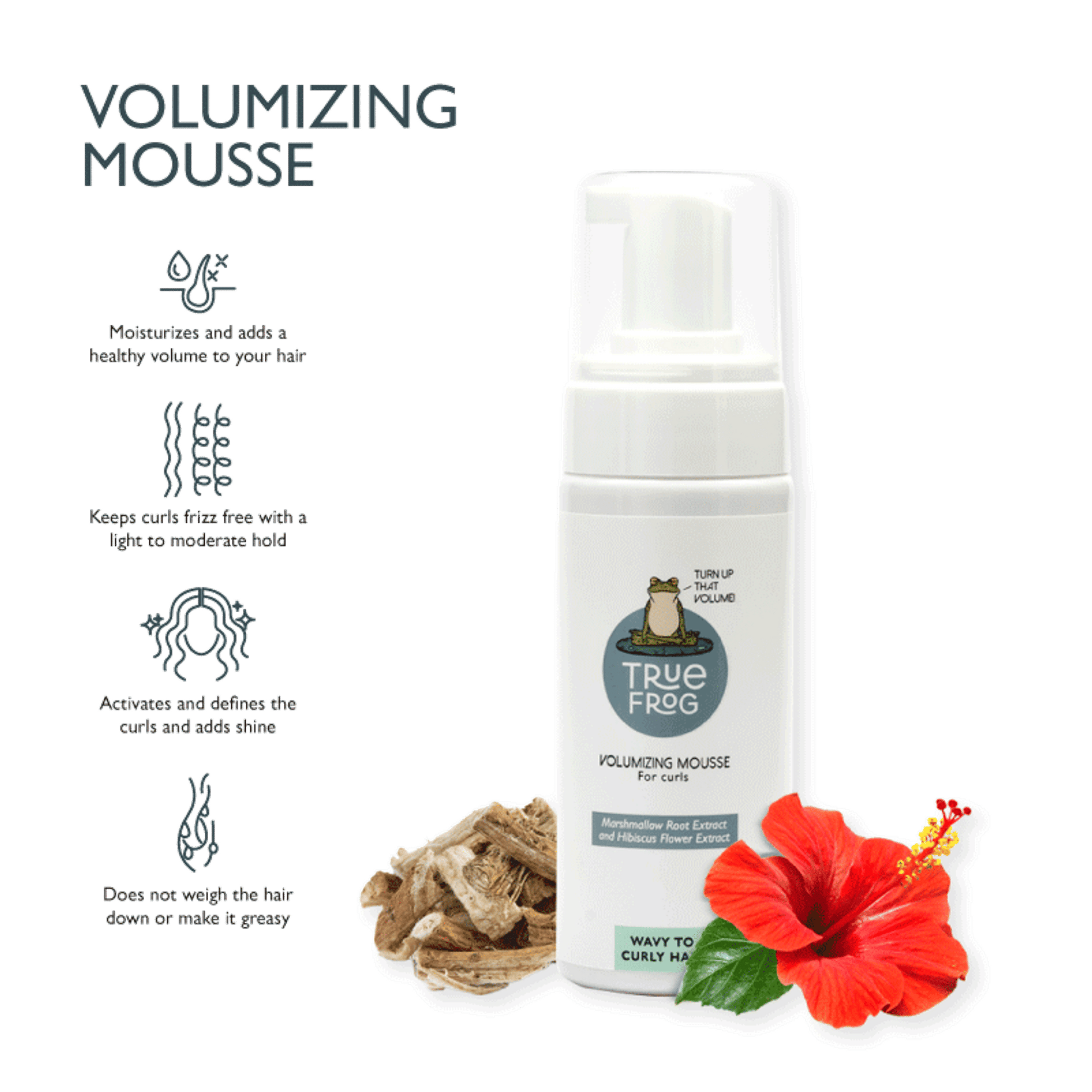 True Frog Volumizing Mousse For Curls
