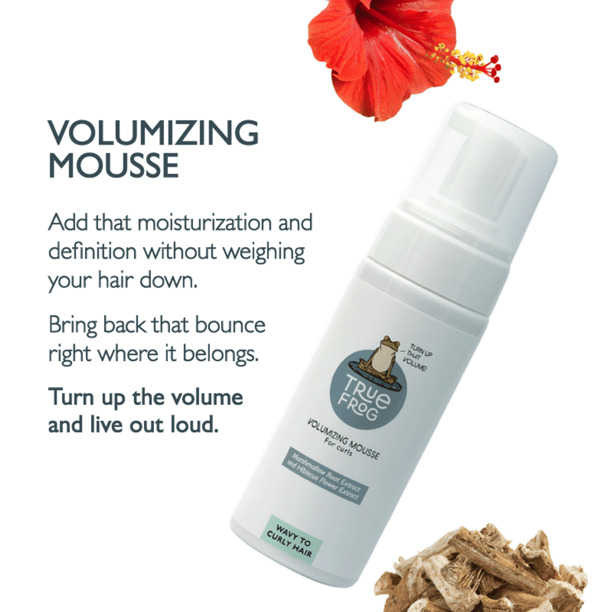 True Frog Volumizing Mousse For Curls