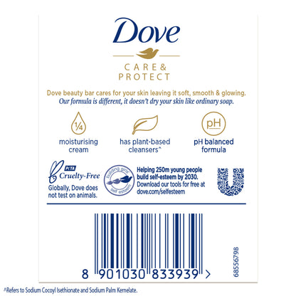 Dove Care & Protect Moisturising Cream Beauty Bathing Bar (Buy 3 Get 1 Free)