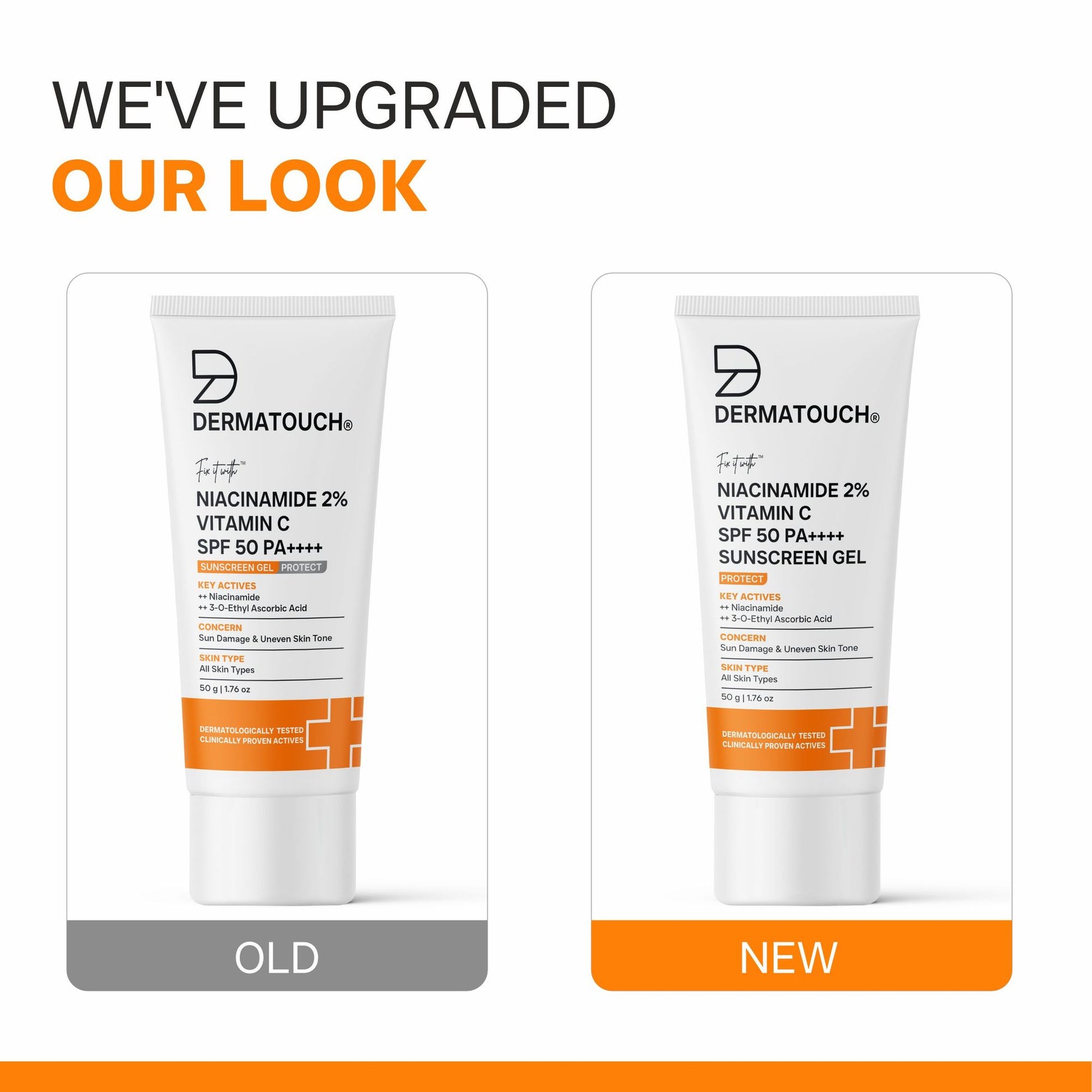 Dermatouch Niacinamide 2% Vitamin C Sunscreen With SPF 50+ PA ++++