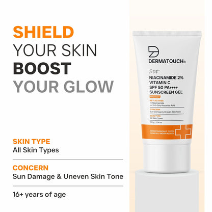 Dermatouch Niacinamide 2% Vitamin C Sunscreen SPF 50 PA++++