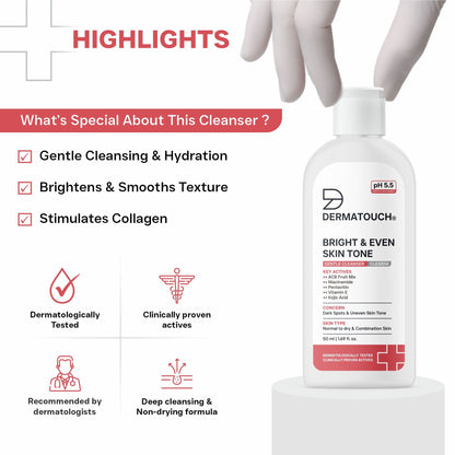 Dermatouch Bright & Even Skin Tone Gentle Cleanser