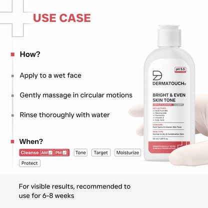 Dermatouch Bright & Even Skin Tone Gentle Cleanser