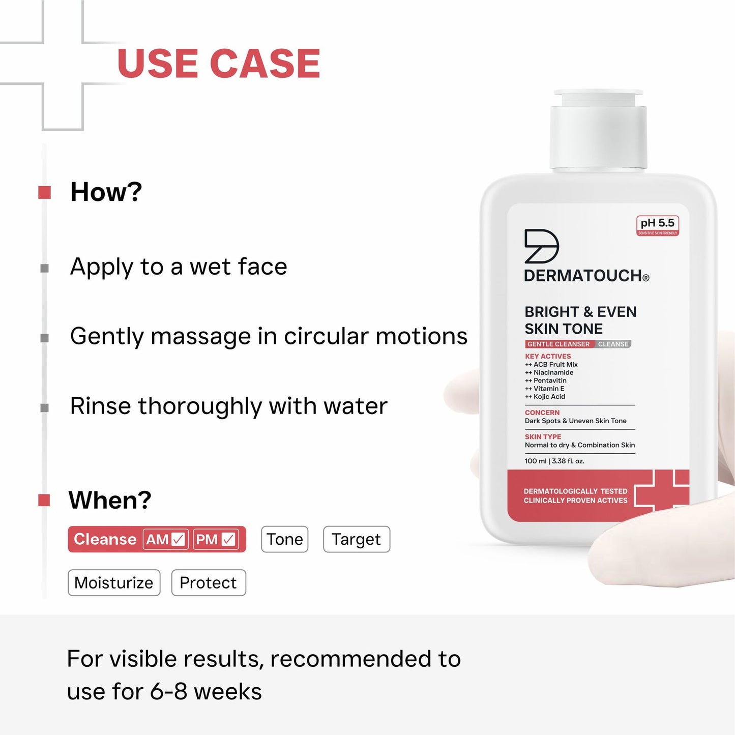 Dermatouch Bright & Even Skin Tone Gentle Cleanser