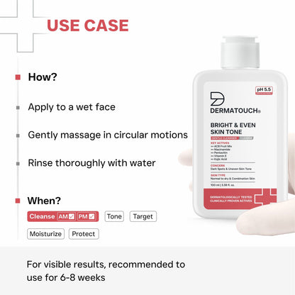 Dermatouch Bright & Even Skin Tone Gentle Cleanser
