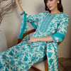Dhiyona IE Floral Printed Straight Kurta With Trousers & Dupatta