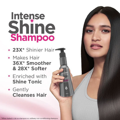 BBLUNT Intense Shine Shampoo with Rice & Silk Protein for 23X Shinier Hair