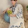 Indyancart IE Women Ethnic Motifs Embroidered Kurta with Trousers