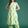 Dhiyona IE Floral Printed Regular Pure Cotton Kurta with Palazzos