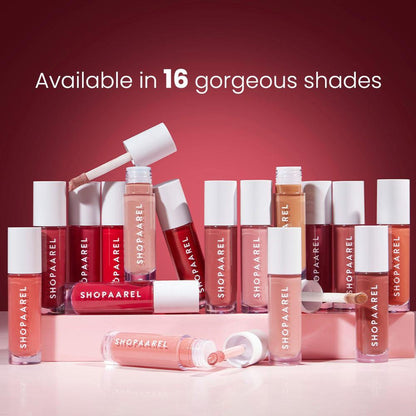 Shopaarel Silky Matte Gloss Liquid Lipstick - Stone-01