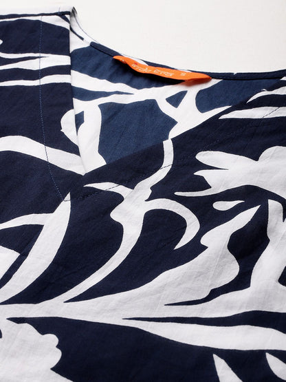 Dhiyona IE Printed Pure Cotton Tunic With Trousers