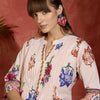 Dhiyona IE Women Floral Printed Regular Pure Cotton Kurta Sets
