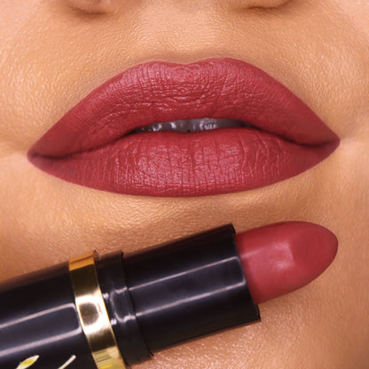 Iba Moisture Rich Limited Edition Lipstick in shade E02 Sunday Brunch, showing the sleek lipstick tube with the product name.