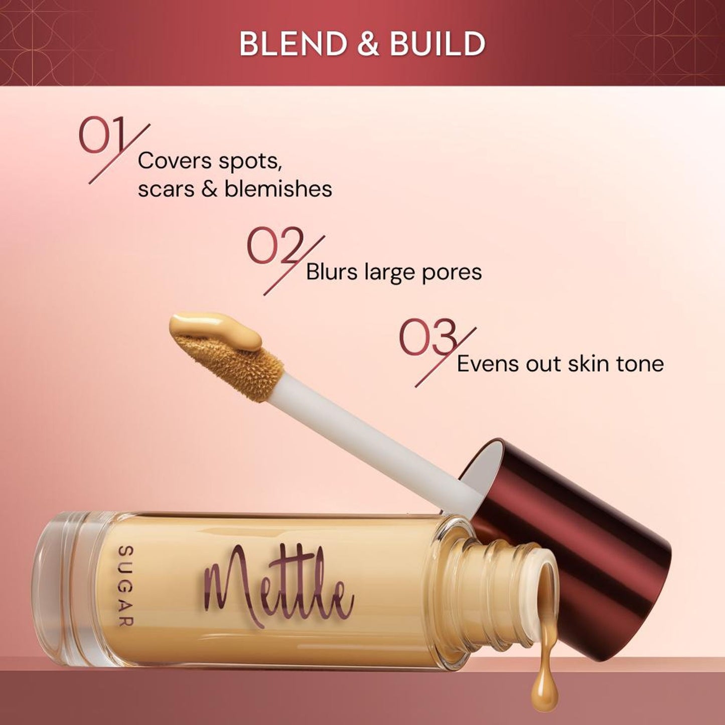 SUGAR Mettle HD Perfecting Foundation - 45 Con Panna