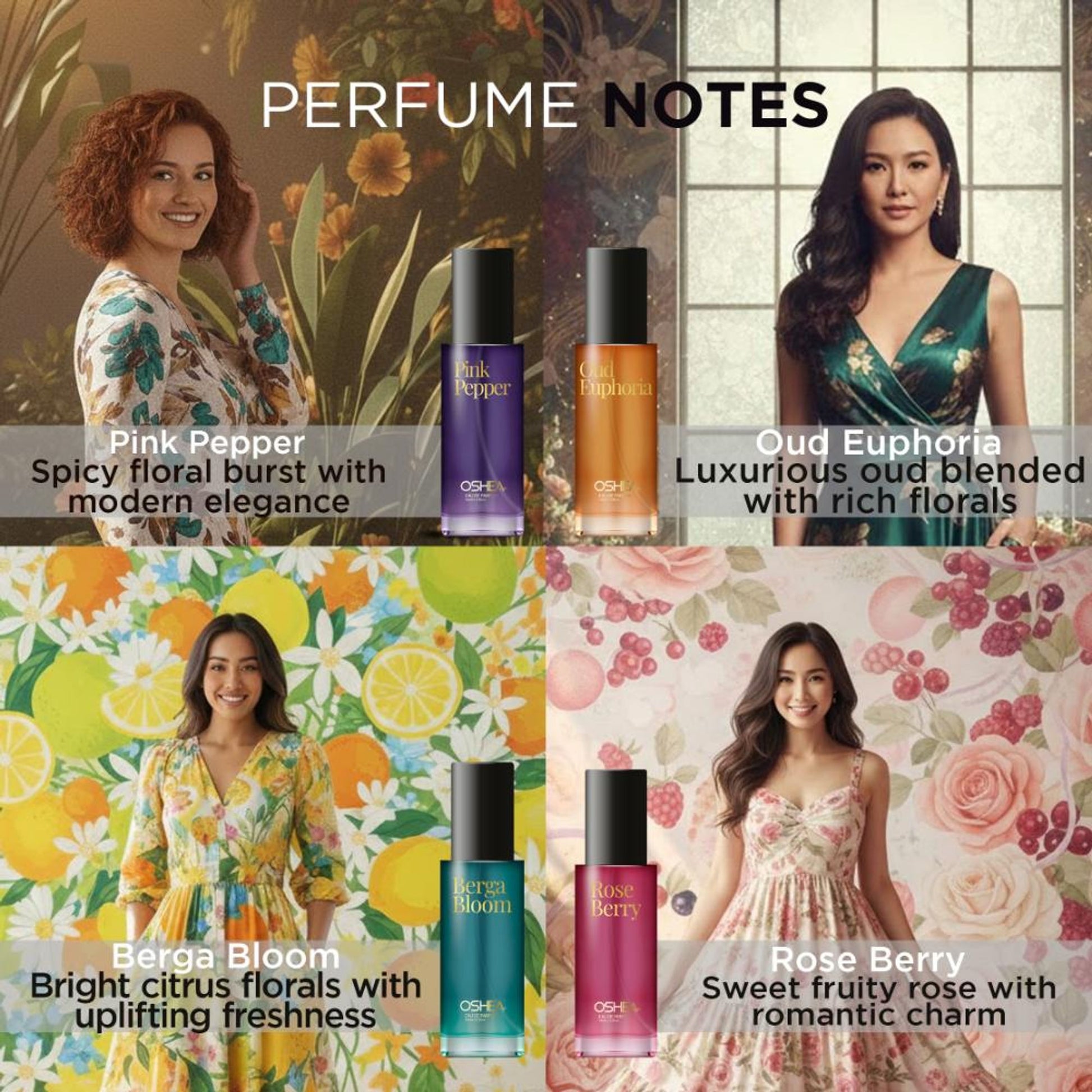 Oshea Herbals Eau De Parfum Perfume Combo For Women