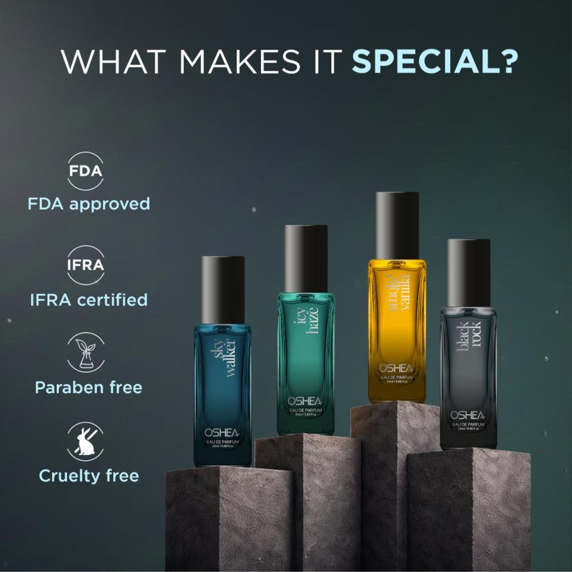 Oshea Herbals Eau De Parfum Perfume Combo For Men