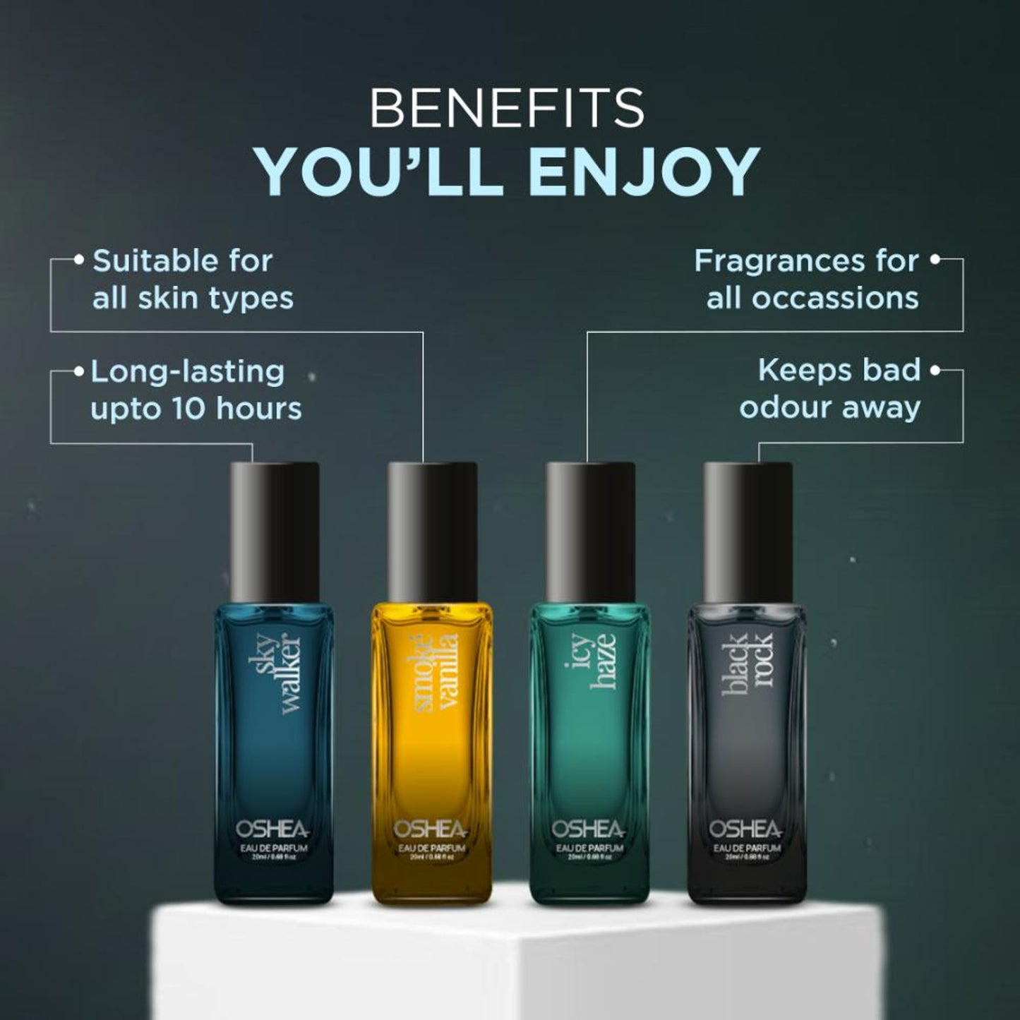 Oshea Herbals Eau De Parfum Perfume Combo For Men