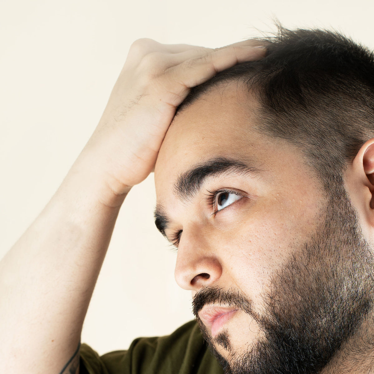 Nat Habit Neem Amla Mens Balding & Anti-Greying Ayurvedic Oil For Receding Hairline Reversal