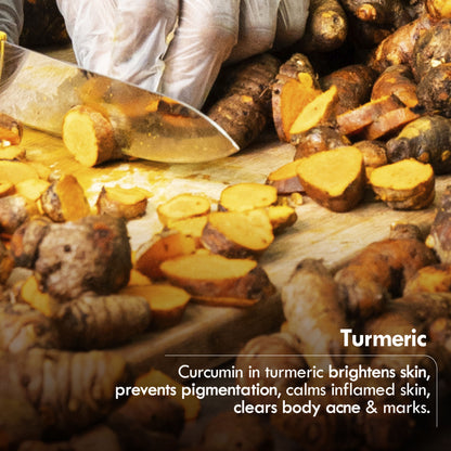 Nat Habit Cold Process Turmeric Butter Bath Soap - Exfoliation, Acne, Skin Brightening & Dark Spots