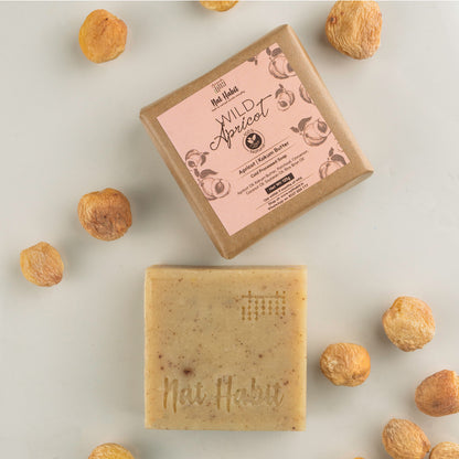 Nat Habit Ayurvedic Cold Process Apricot Butter Bath Soap - Vit C, Whitening, Nourishing & Handmade