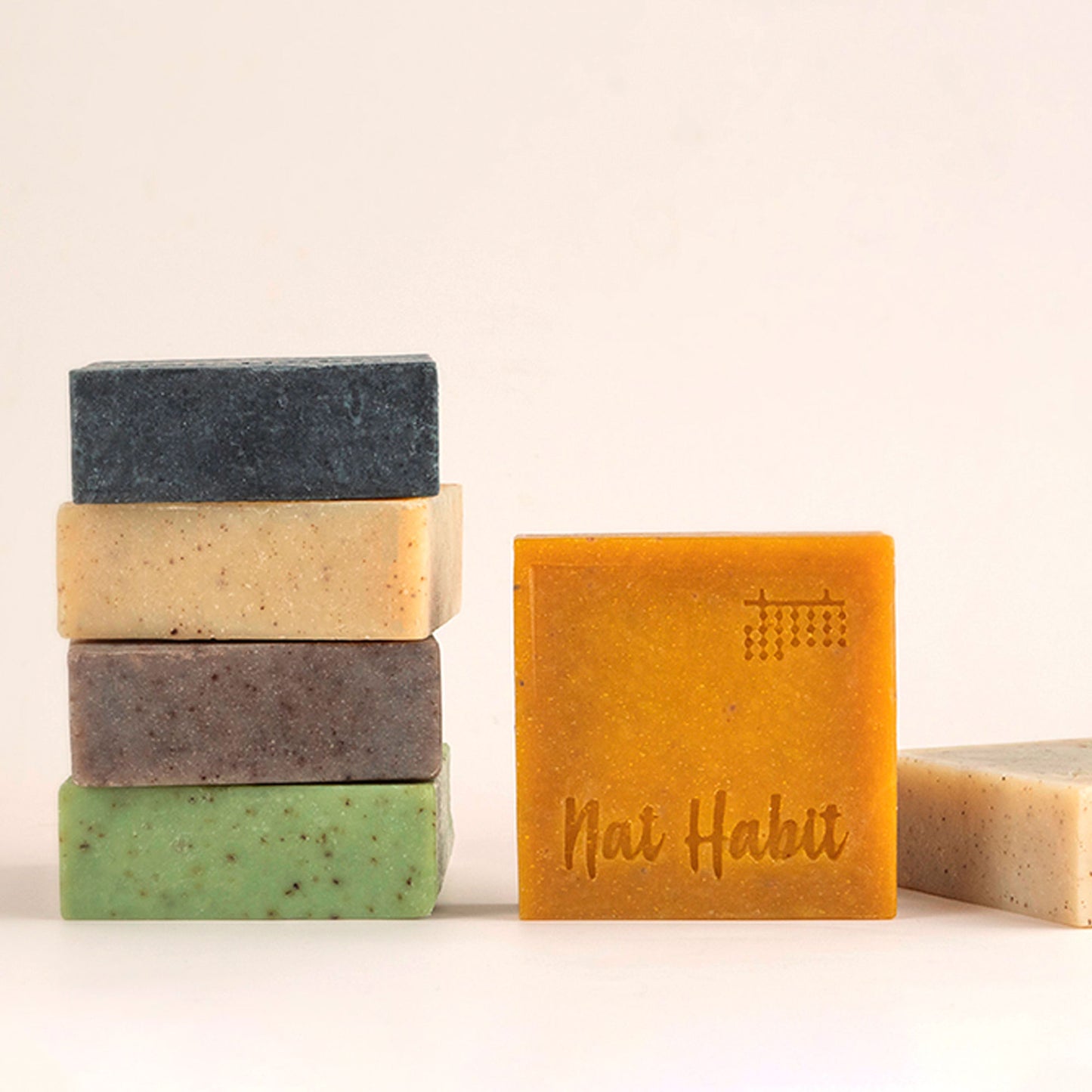 Nat Habit Ayurvedic Cold Process Apricot Butter Bath Soap - Vit C, Whitening, Nourishing & Handmade
