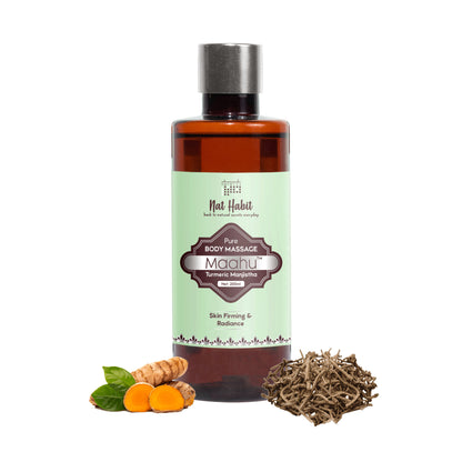 Nat Habit Turmeric Manjistha Maahu Ayurvedic Body Massage Oil
