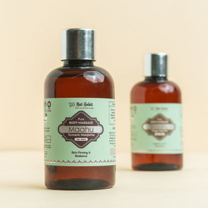 Nat Habit Turmeric Manjistha Maahu Ayurvedic Body Massage Oil