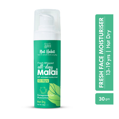 Nat Habit Pomegranate Tulsi Light Moisturizer, Non Sticky Face Moisturizer For Hot & Dry Weather