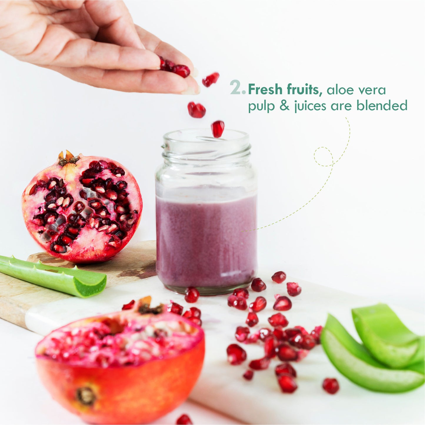 Nat Habit Pomegranate Tulsi Light Moisturizer, Non Sticky Face Moisturizer For Hot & Dry Weather