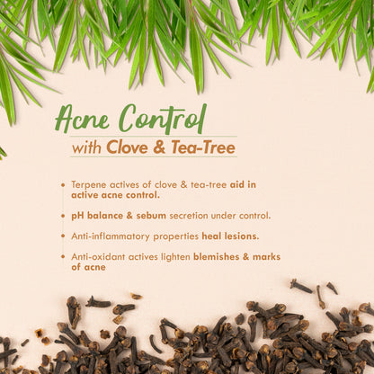 Nat Habit Clove Tea-Tree Terpene+ Light Moisturizer, Anti Acne Face Cream, Non Sticky Moisturizer