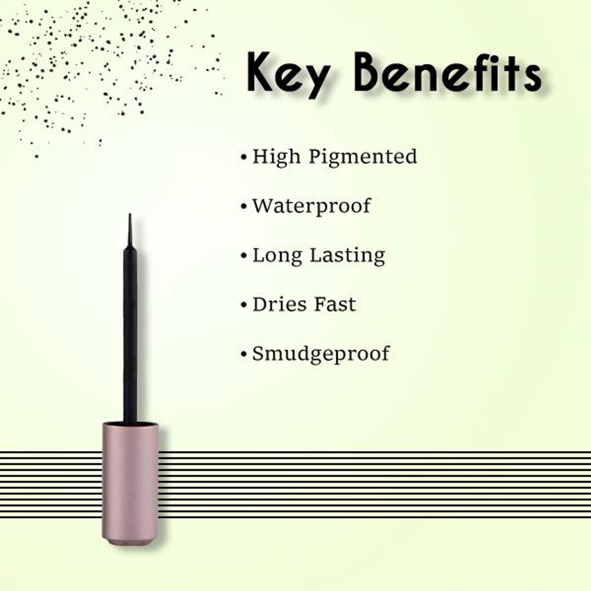Matt look Line Express Ultimate Precision Waterproof Smudge Proof Eyeliner - Black