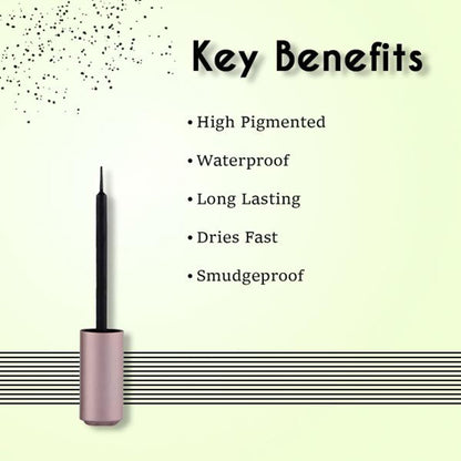 Matt look Line Express Ultimate Precision Waterproof Smudge Proof Eyeliner - Black