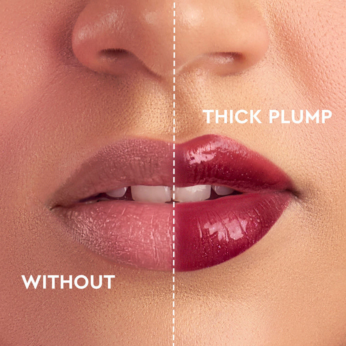 KIRO Rizz Lip Gloss in shade 01 Pop My Berry, glossy lip product with a vibrant berry tint and smooth finish.