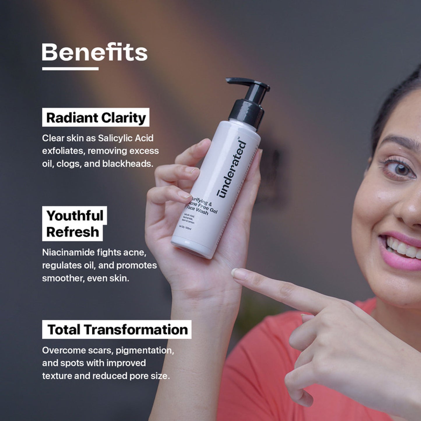 Underated Purifying & Acne Free Gel Face Wash