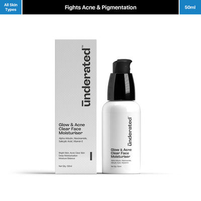 Underated Glow & Acne Clear Face Moisturiser