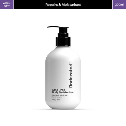 Underated Acne Free Body Moisturizer