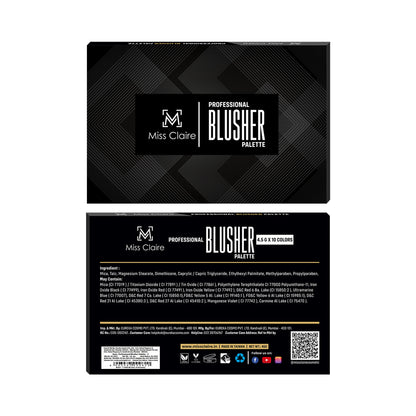 Miss Claire Professional Blusher Palette - 3