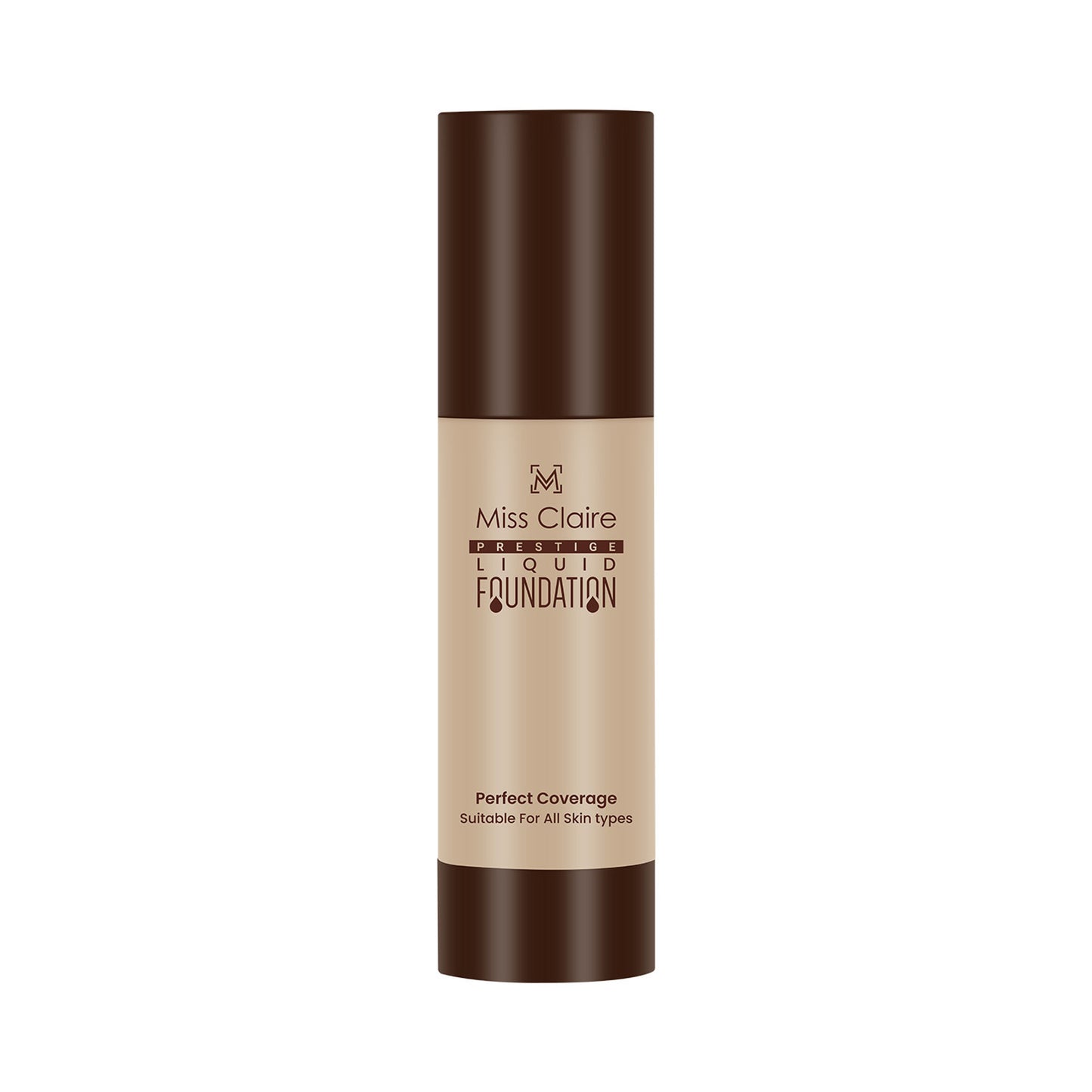 Miss Claire Prestige Liquid Foundation Perfect Coverage - 21 Natural Beige