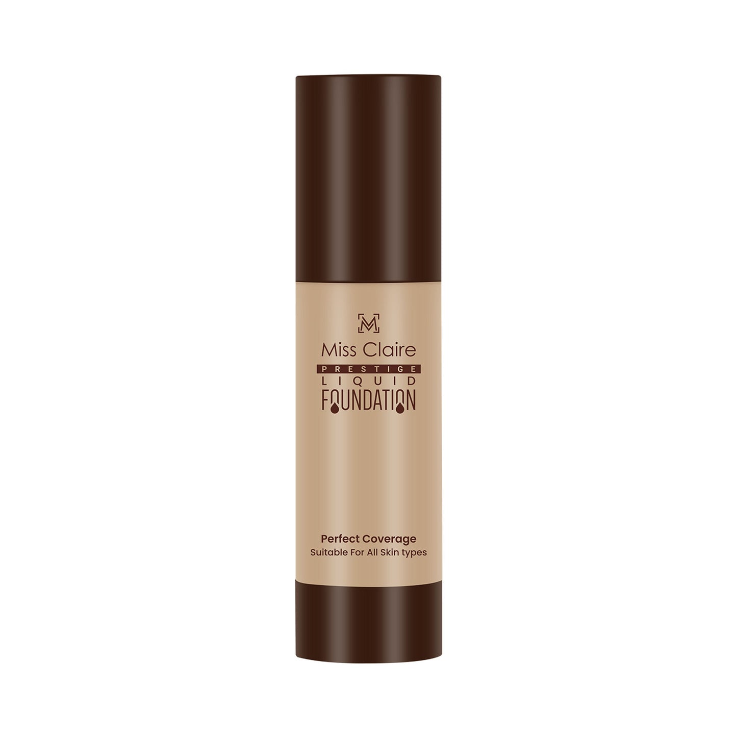 Miss Claire Prestige Liquid Foundation Perfect Coverage - 23 Skin Beige