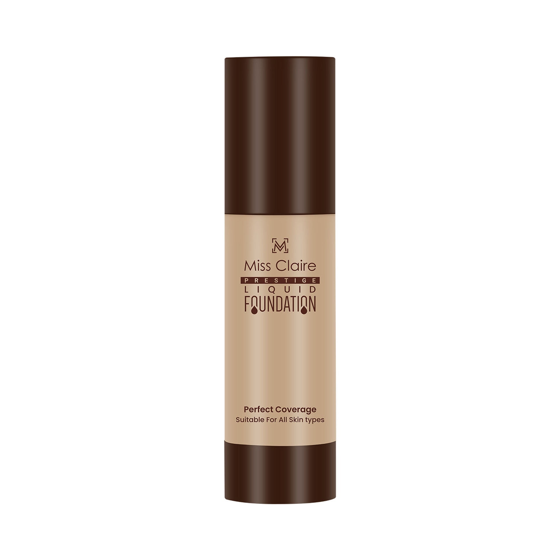 Miss Claire Prestige Liquid Foundation Perfect Coverage - 23 Skin Beige