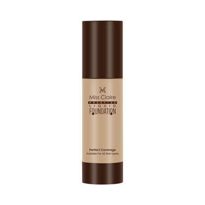Miss Claire Prestige Liquid Foundation Perfect Coverage - 23 Skin Beige