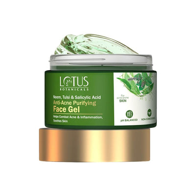 Lotus Botanicals Neem, Tulsi & Salicylic Acid Anti-Acne Purifying Face Gel