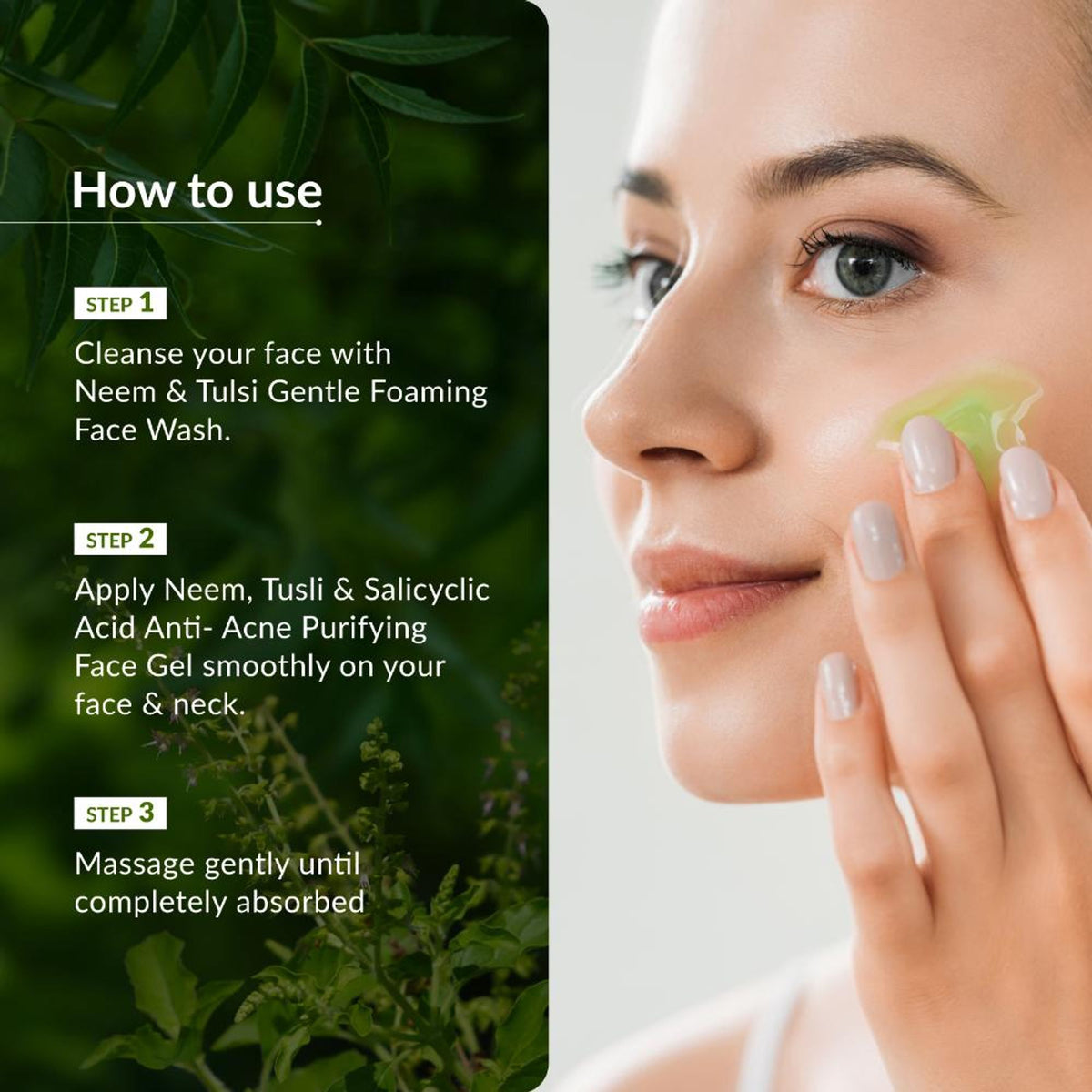 Lotus Botanicals Neem, Tulsi & Salicylic Acid Anti-Acne Purifying Face Gel