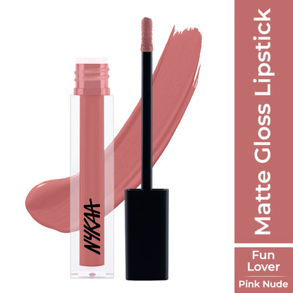 Nykaa Cosmetics 8hour Lasting Full Cover Matte Gloss - Fun Lover
