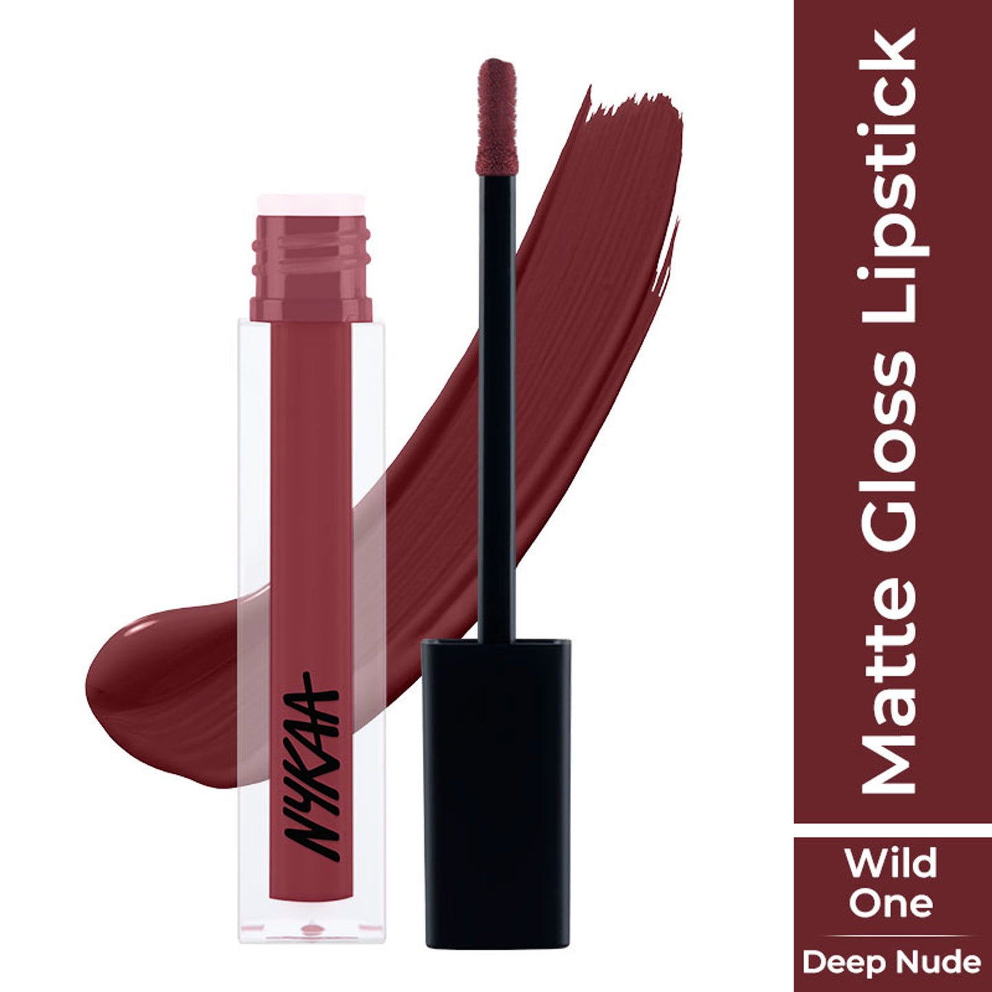 Nykaa Cosmetics 8hour Lasting Full Cover Matte Gloss - Wild One